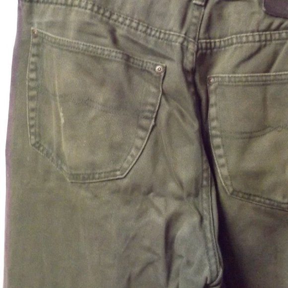 MEN'S OLIVE GREENS CARGO PANTS, 34R, REGULAR FIT - Picture 2 of 2